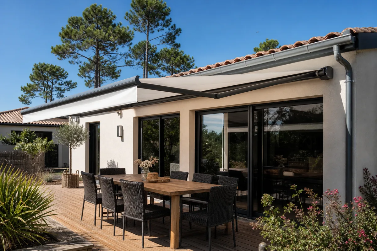 Store banne à Dax : bien choisir pour une terrasse landaise